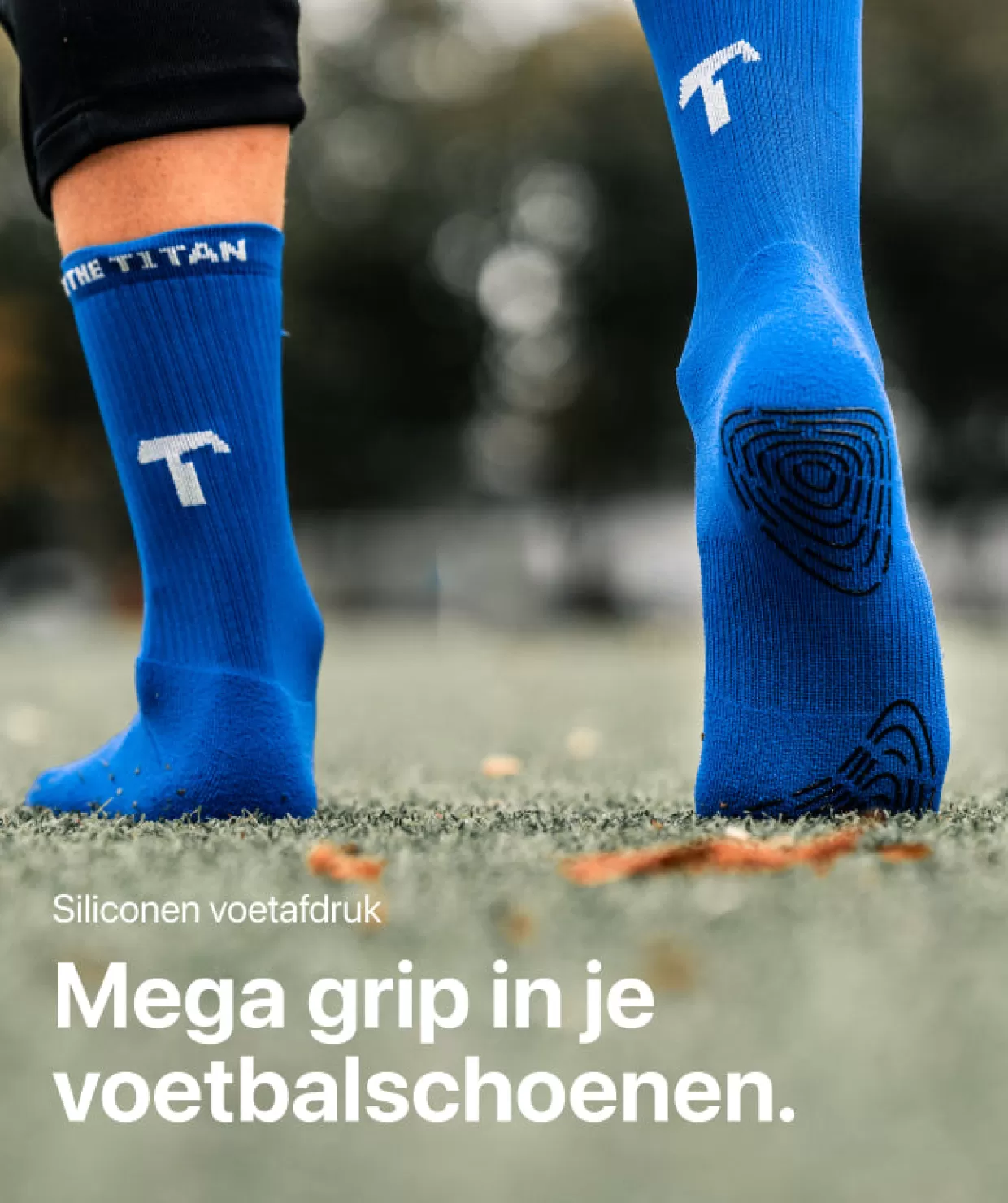 T1TAN Sokken^Grip Socks - blauw