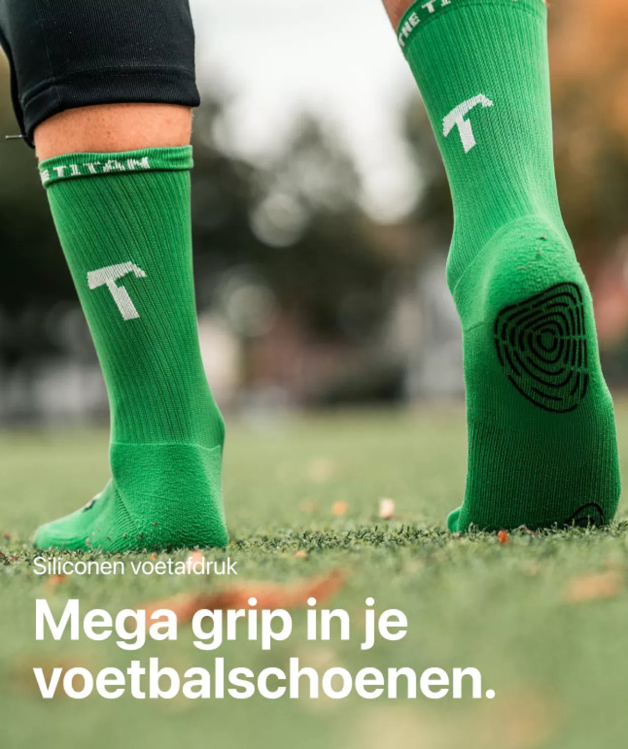 T1TAN Sokken^Grip Socks - groen