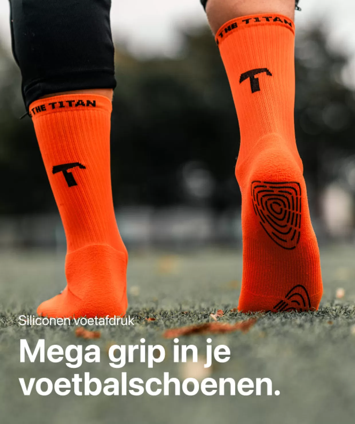 T1TAN Sokken^Grip Socks - oranje